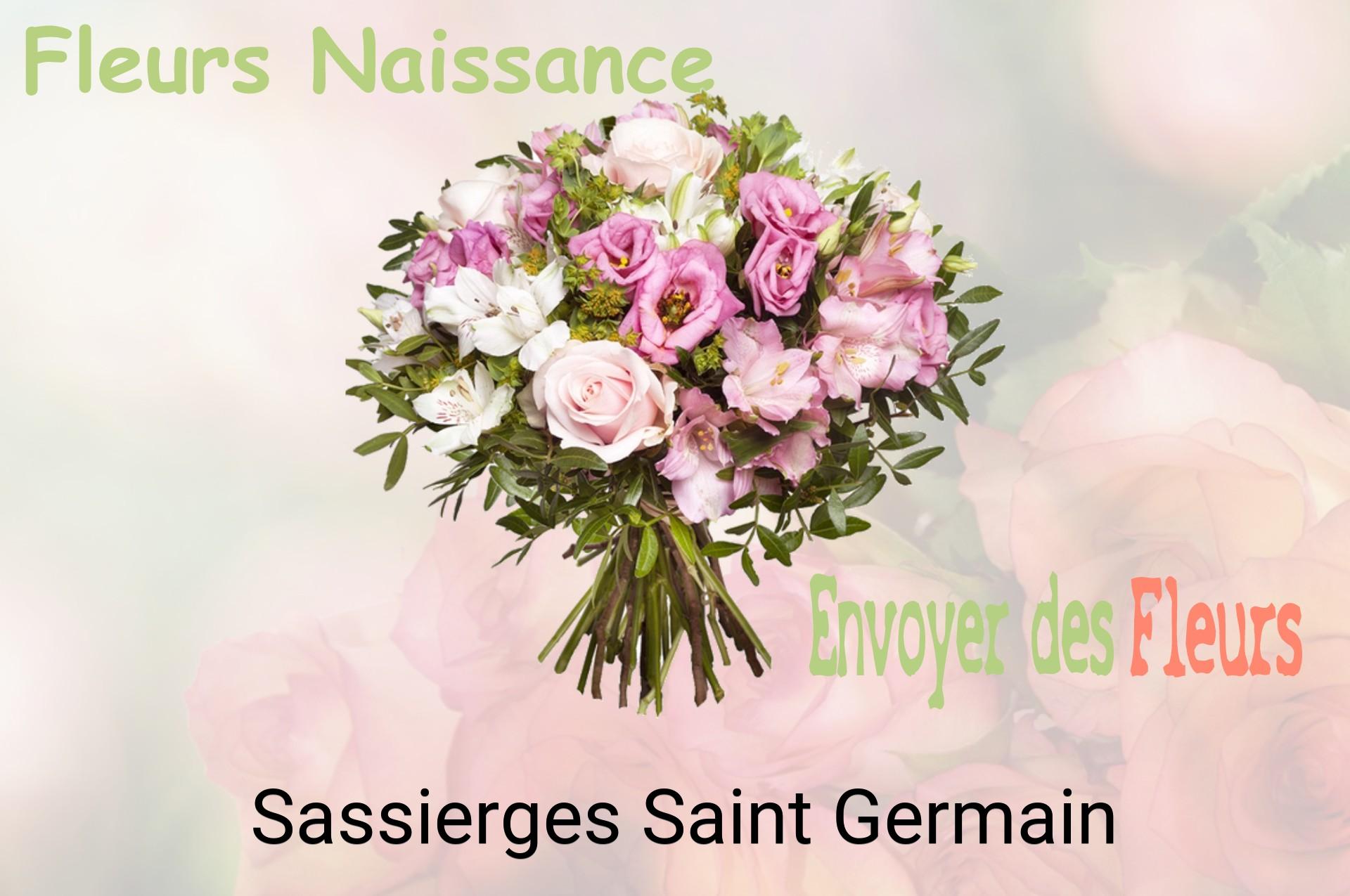 Bouquet de fleurs de naissance livré à Sassierges-Saint-Germain